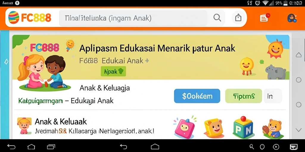 Antarmuka FC888 yang interaktif untuk edukasi anak.
