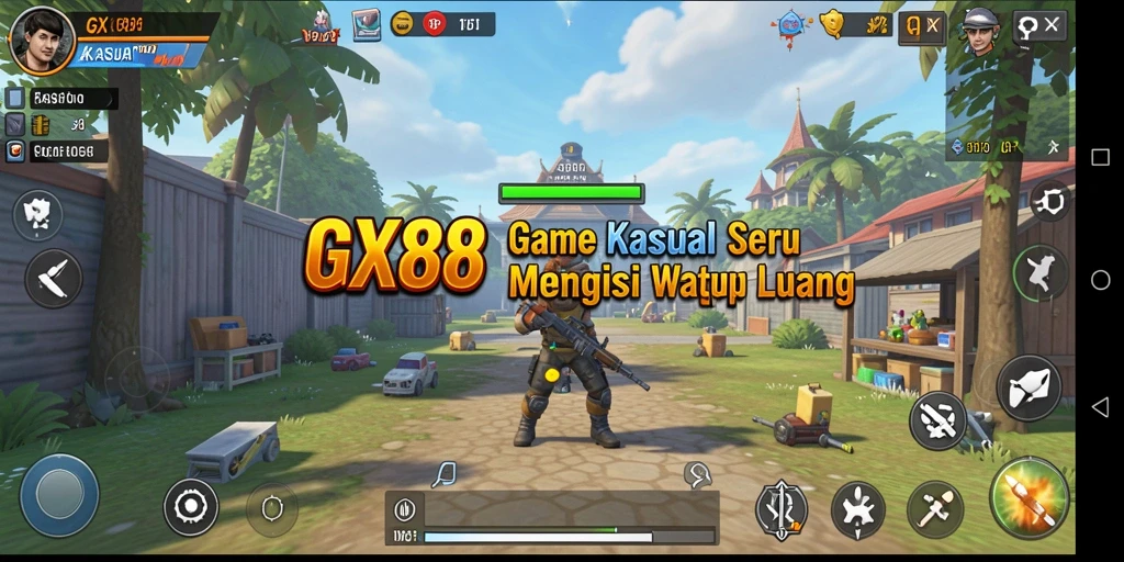Tampilan antarmuka GX88 yang menarik dan interaktif.