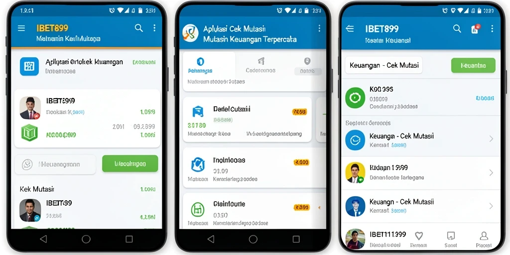 Tampilan antarmuka utama IBET899 dengan fitur Cek Mutasi.