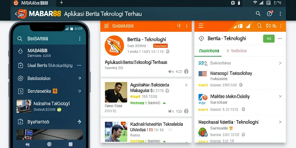 Antarmuka modern dan intuitif dari MABAR88.