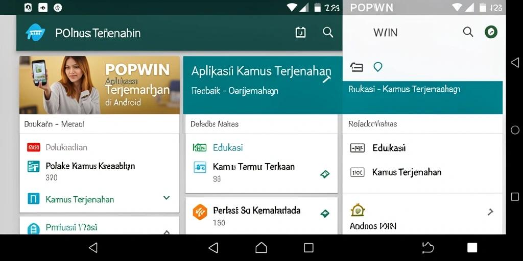 Tampilan antarmuka <strong>POPWIN</strong> yang menarik dan mudah digunakan.