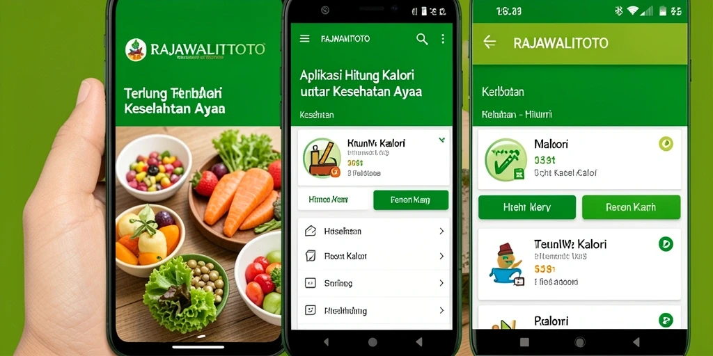 Tampilan antarmuka aplikasi Hitung Kalori RAJAWALITOTO yang user-friendly.