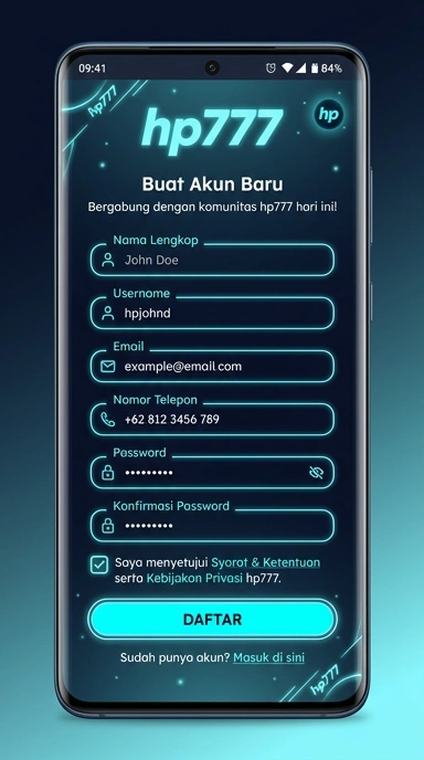 Cara Mudah Daftar Akun hp777 di Indonesia